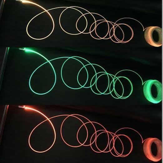 1Pcs PMMA Side-Light Optical Fiber Cable 1.5mm(0.06in) *3.5M(11.48ft) for LED Light Guide in Home, Hotel.