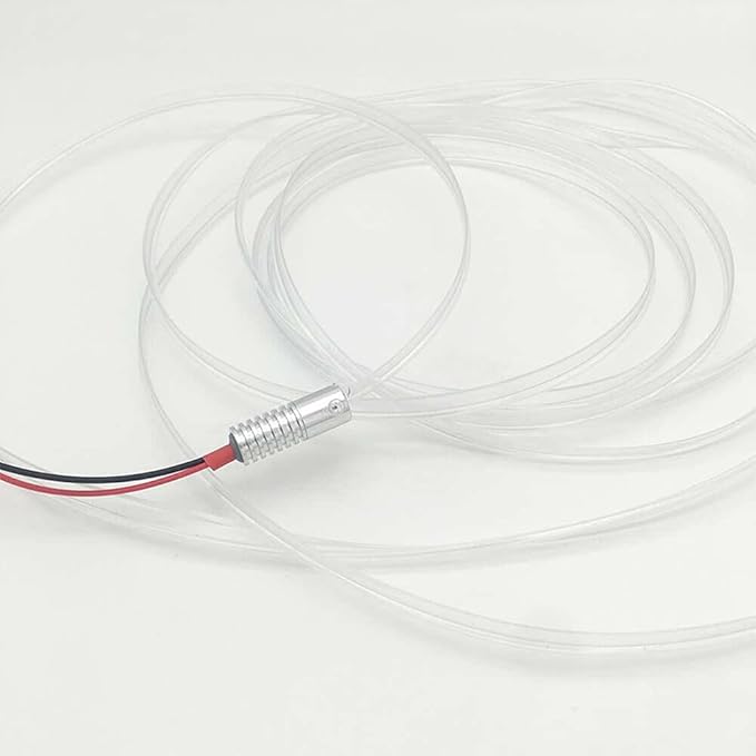 3m/9.8ft 5m/16ft Car Home LED Strip Ambient Light 2mm Plastic Optic Fiber Cable Skirt Tube Kit with 12V LED Light Source Illuminator (Ice Blue,5m/16ft)