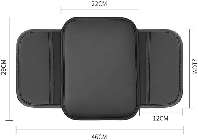 Arm Rest Pad Car for VW Routan 2008-2013, Car Center Console Cover Car Armrest Cushion Armrest Box Pad Car Accessories,Black