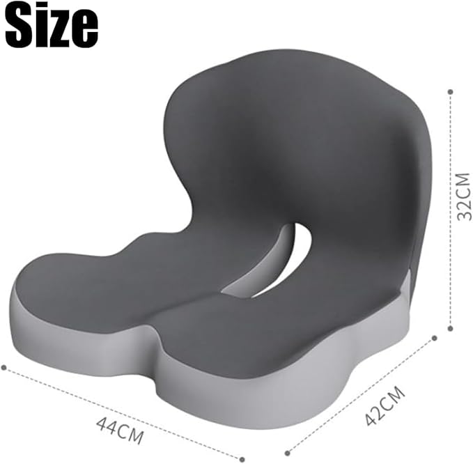 Back and Seat Cushion, Trucker Seat Cushions for Long Sitting, Car seat Cushion with Back Support, Seats Cushions for Lumbar Pain and Supporting The HIPS, Trucker Essentials (A)