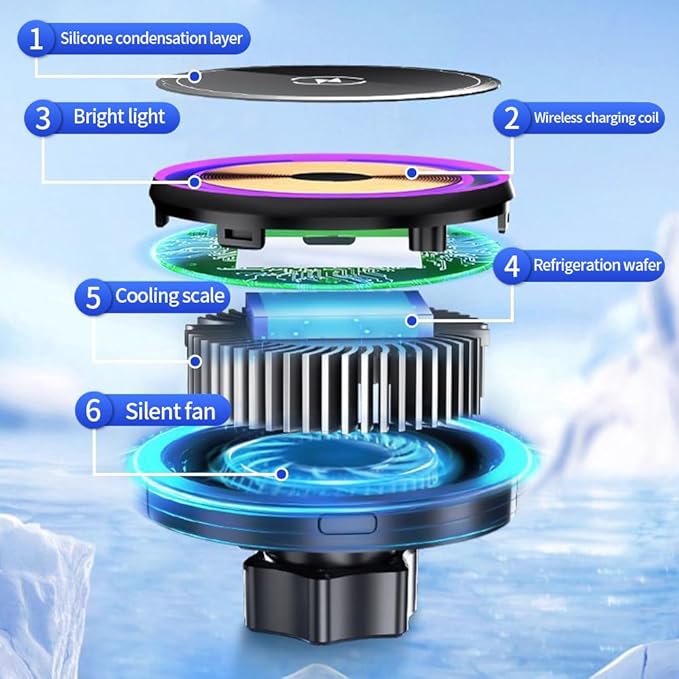 Car Magnetic Phone Mount for Hyundai Tucson 2022 2023 2024 and Hyundai Santa Cruz 2022-2024 Auto Accessories Best Cellphone Holder Fast 15W Wireless Charger Cell Phones Charging Screen Stand