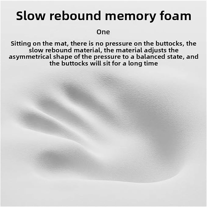 Memory Foam Car Seat Cushions with Lumbar Support - Cool and Breathable Comfort for Car and Office Use(3,35x35cm)