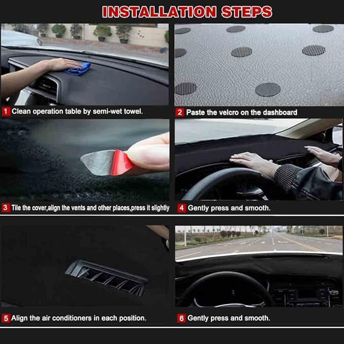 Dash Cover Mat Fit for 2007-2014 Chevy Tahoe Avalanche Suburban GMC Yukon/2007-2013 Silverado LTZ GMC Sierra SLT,Dashboard Cover Carpet Pad w/o Dash Speaker (Beige)