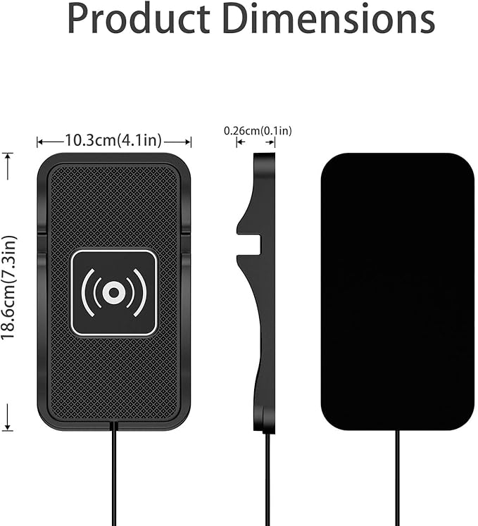 Wireless Car Charger for Kia K4 2025, Charging Station 2-in-1, Wireless Charging Stand Phone, Magnetic Wireless Charger,1M-Type C