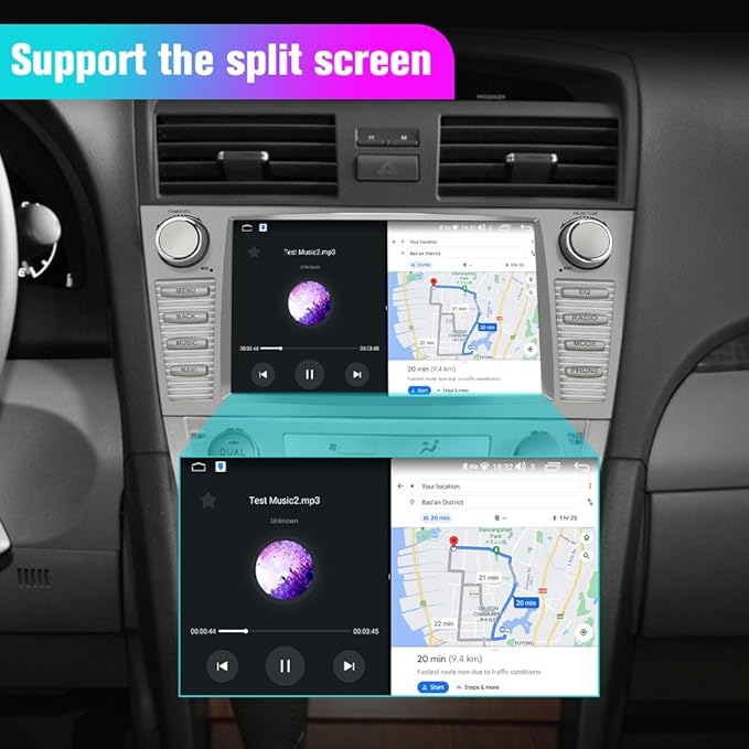 Car Radio Andriod 13 for Toyota Camry 2007-2011, 9 inch Touch Screen Original Car Style 2GB+32GB Head Unit with Wireless CarPlay Android auto Bluetooth WiFi SWC GPS
