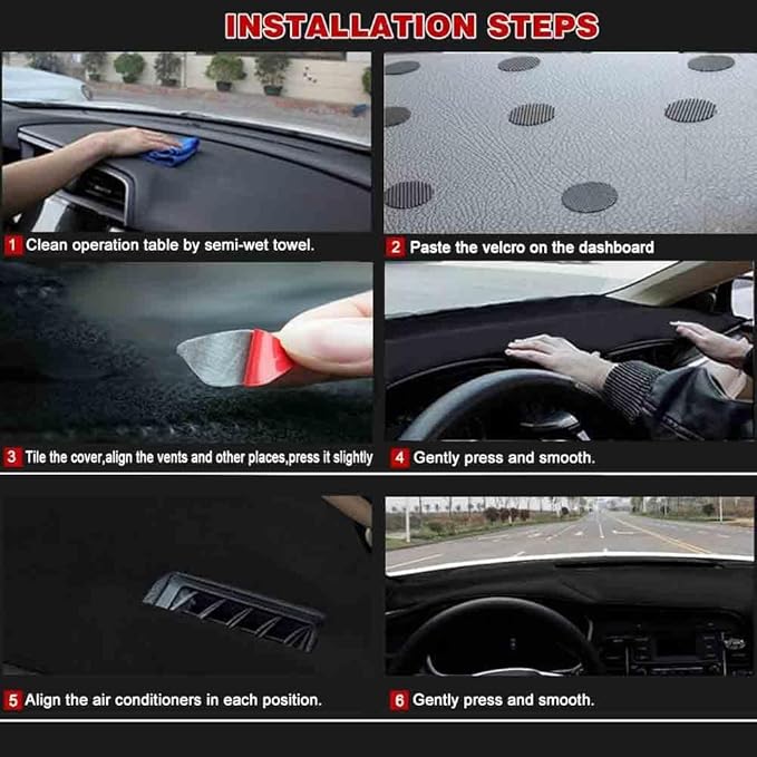 Dash Cover Mat Fit for 1999-2006 GMC Sierra/Chevy Chevrolet Silverado 1500 2500 3500 HD,2000-2006 GMC Yukon/Yukon XL/Chevy Suburban Tahoe Avalanche,Dashboard Pad Carpet Protector (99-06,Brown)