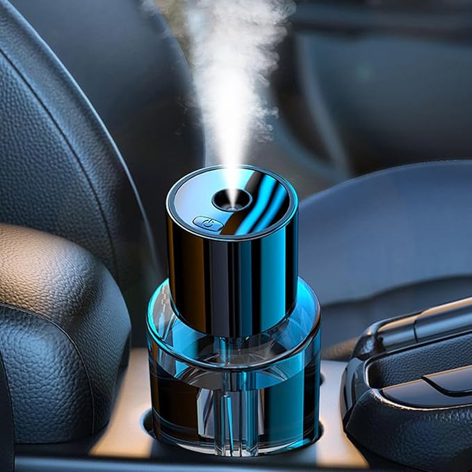 Intelligent Aromatherapy Machine,Car Air Freshener,Car Diffuser Refill,Fine Spray/Fillable/Four-Gear Adjustment/Vibration Sensing/On-Off/160ML Large Capacity Long-Lasting Fragrance(Ocean Fragrance)