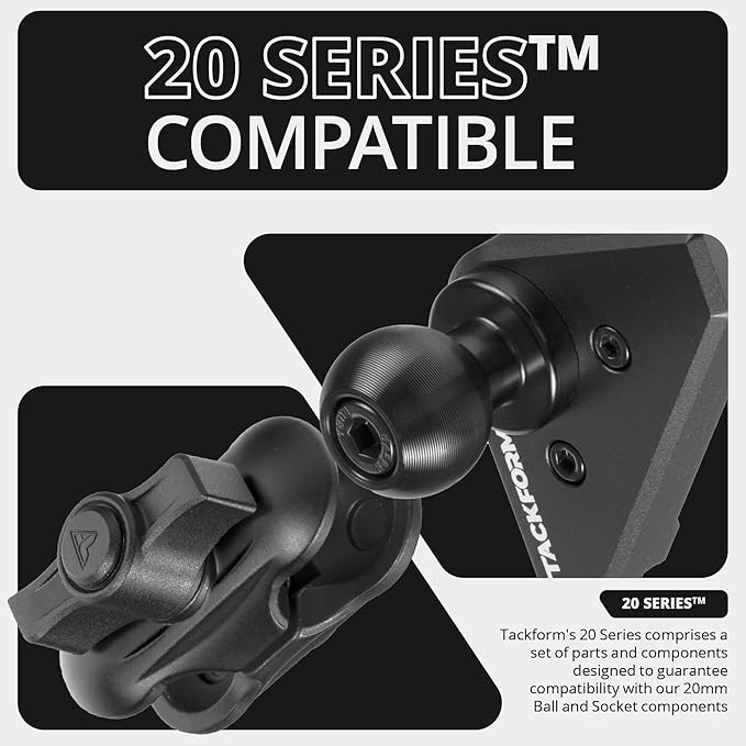 Tackform Link Vent Mount Magnetic Phone Holder - Compatible with 2021-2025 Ford F150 & Raptor, 2023-2025 Ford Super Duty | Aluminum | 2" Arm | Blue | (NOT MAGSAFE Compatible)
