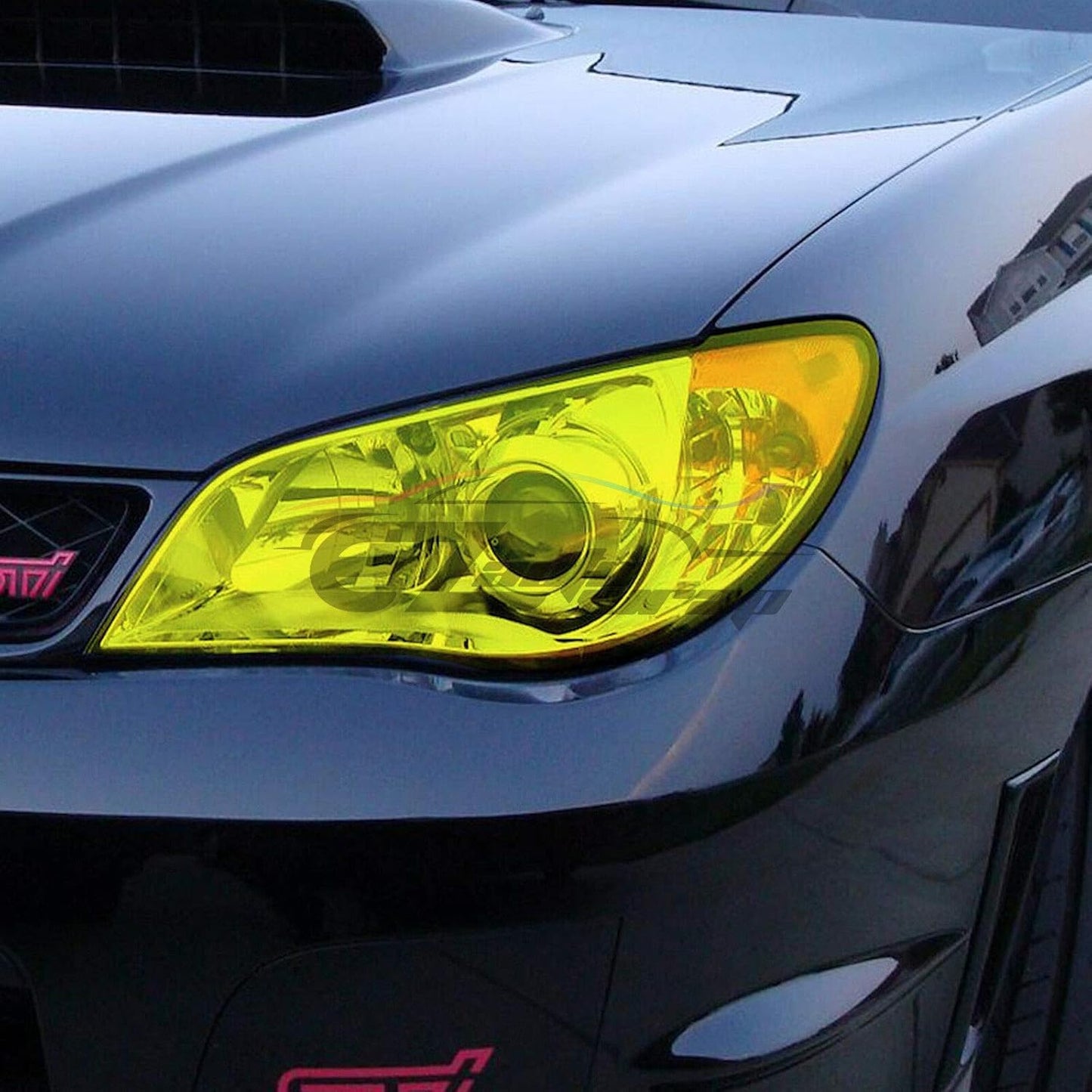 Free Tool Kit 12"x36" (1FT x 3FT) Glossy Dark Black Smoke Headlight Taillight Fog Light Side Marker Vinyl Tint Film Self Adhesive