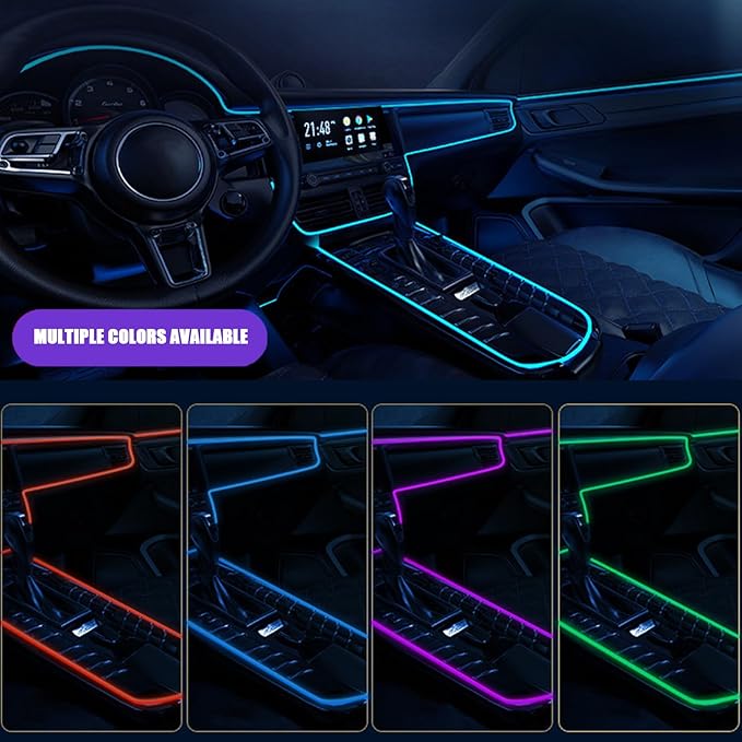 Car Interior Lights for Mercedes Benz/AMG SLK SLC R170 R171 R172 SLK 55 32/SLK 350 280 250 200 LED Car Interior Atmosphere Lamp Car Ambient Lighting Kits,Blue