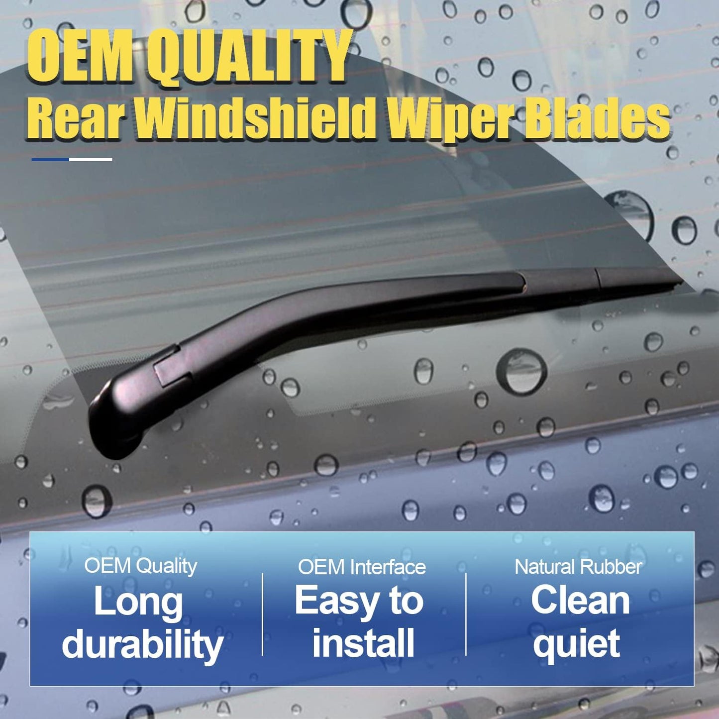 3 Wipers Factory Replacement For Chrysler Town & Country 2008-2016,Dodge Grand Carava 2008-2019 2020 Original Equipment Windshield Wiper Blades Set 26"+20"+16" (Set of 3) U/J HOOK