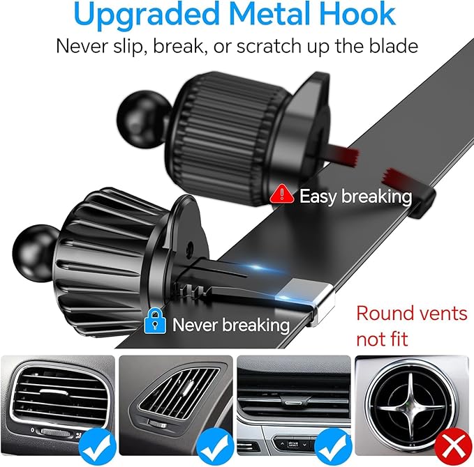 for Magsafe Car Mount Vent【20 Strong Magnets】for iPhone Magnetic Car Mount【360°】Cell Phone Mount for Car【Hands Free】Air Vent Phone Holders for Your Car for iPhone 17 Pro Max 16 15 14 13 12 Air Plus