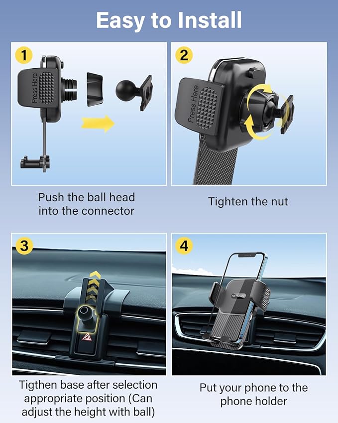 SKYLOTEC Car Phone Holder for Lexus RX 350 RX 450h 2010 2011 2012 2013 2014 2015 Accessories Automobile Cradles Phone Mount, Cell Phone Base Not Block Air Vent