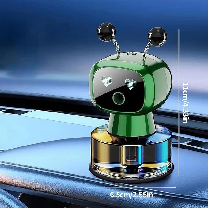 Smart AI Robot Car Aromatherapy Diffuser, Automatic Air Freshener Spray, 5PCS Replenishing Fluid
