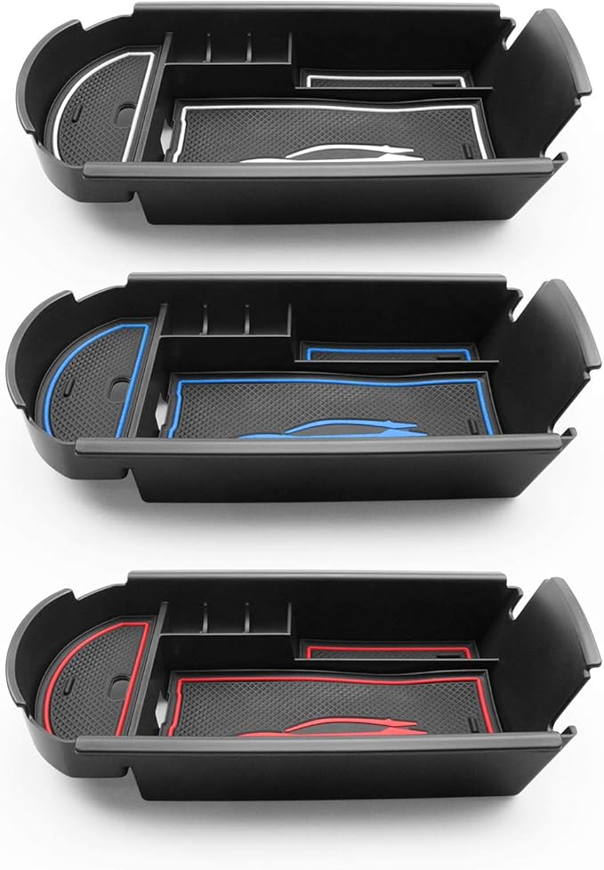 CDEFG Center Console Accessory Organizer Compatible with 2018 2019 2020 2021 2022 CHR C-HR, ABS Material Armrest Box Insert Tray (White)