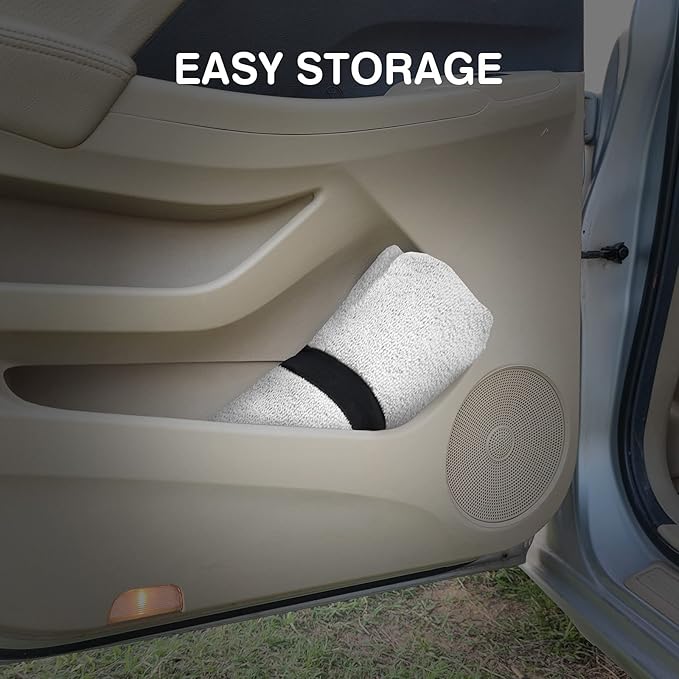 Leader Accessories Towel Bucket Seat Cover Waterproof White Machine Washable for Athletes Running Swimming Boxing Workout Outdoor Sports