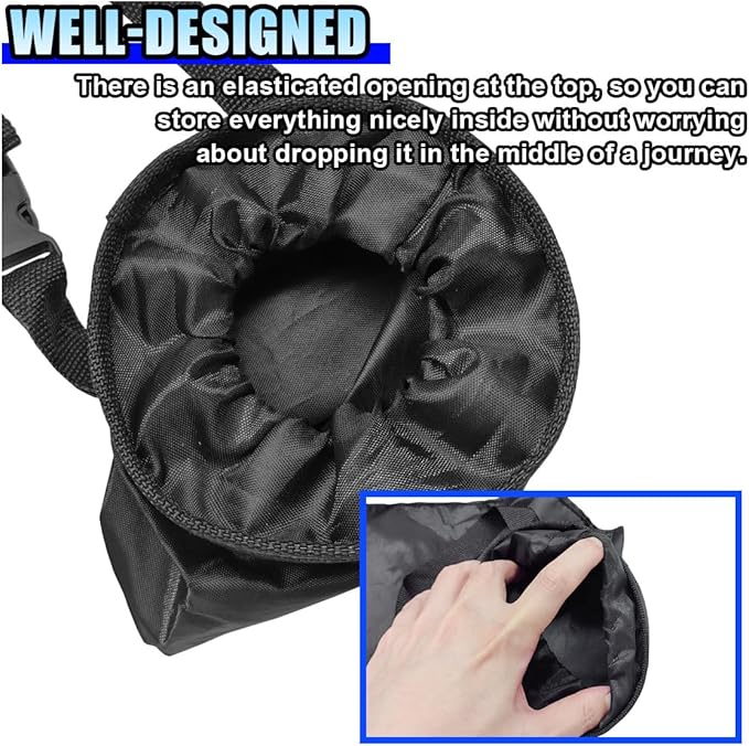 2PCS Hanging Car Garbage Bag for Back Seat - Universal Detachable Trash Bag Car Garbage Can with Elastic Opening, Washable Auto Trash Can Storage Bags for Outdoor Traveling & Home Use (2PCS)
