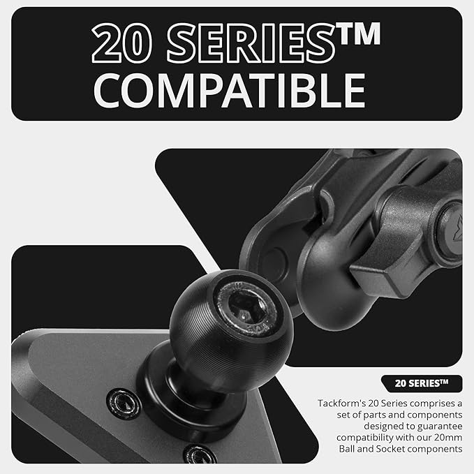 Tackform LINK Vent Phone Mount Compatible with 2015-2020 Ford F-150, 2017-2021 Super Duty, 2018-2021 Expedition | Aluminum | Universal Magnetic Holder | 2" Arm | Yellow Knob | (NOT MAGSAFE Compatible)