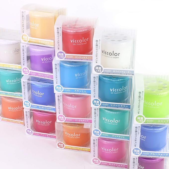 Auto Dynasty VicColor Gel Based Japanese Under-The-Car Air Refresher/Odor Eliminator Can (Peach & Kiss Scented)