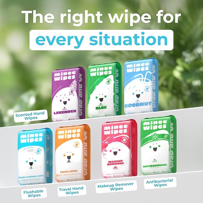 Impossibly Compact Travel Flushable Wipes - 99.5% Water and Aloe - Safe for Sensitive Skin & Hypoallergenic - Travel Essentials for Adults, Kids & Babycare, Unscented, 48 Pack 288 Wipes