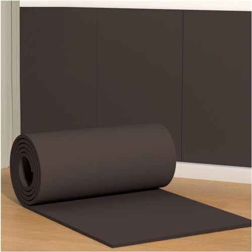 Self-Adhesive Rubber Foam Wall Protectors for Garage & Gym, 39.3x39.3in, Heavy-Duty Grey Shield, Impact Resistance for Enhanced Protection & Wall Safety