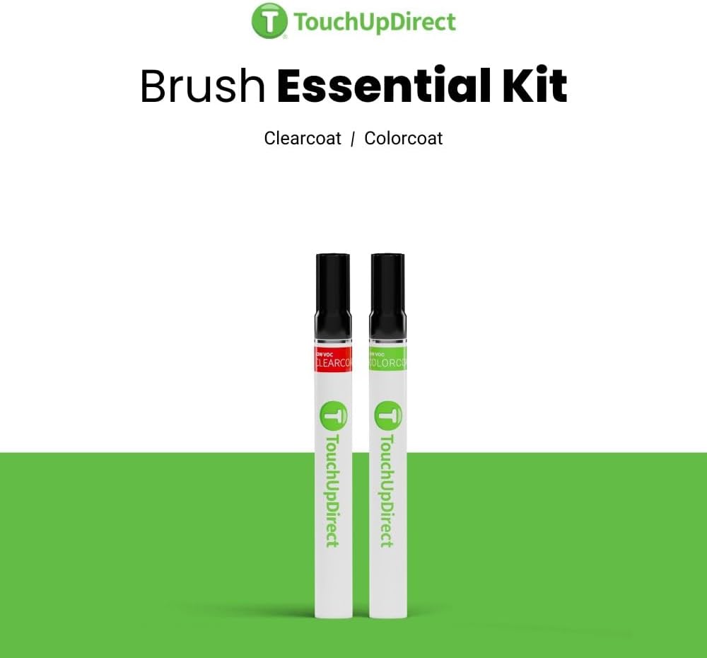 TouchUpDirect 8P4 Inigo Ink/Dark Blue Pearl Compatible with Toyota Exact Match Touch Up Paint Brush - Essential Kit