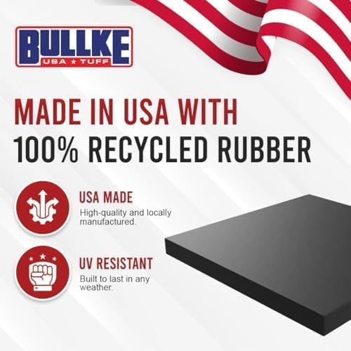 USA Made RV Leveling Jack Flex Pads 9" – Heavy-Duty Rubber Jack Pads for Camper & Trailer – Non-Slip, Shock-Absorbing Stabilizer Mats – Prevent