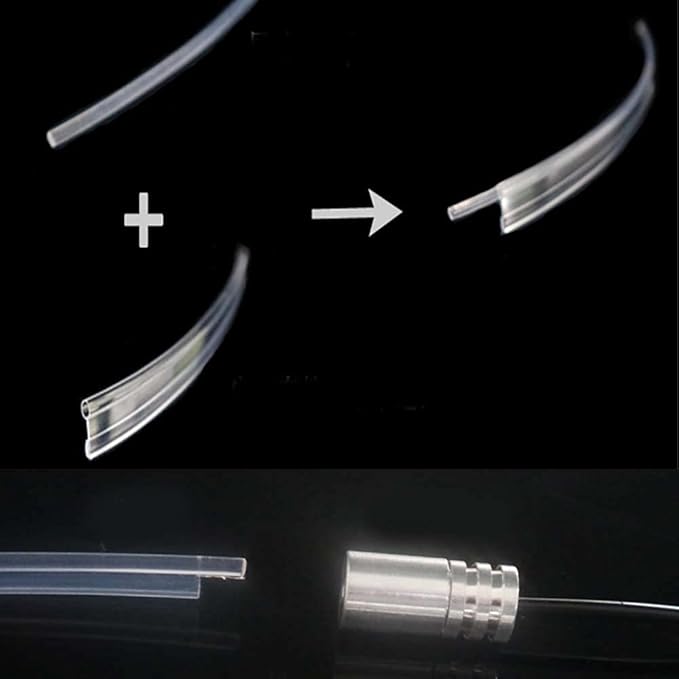 2mm 5meters Car Home LED Ambient Plastic Optic Fiber Light Source Kit Tool Free (5V USB,Cool Blue)