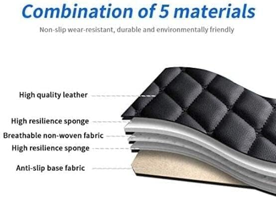 Custom Car Floor Mat Compatible with 97% Car Models Luxury Leather All Weather Waterproof Anti-Skid Full Coverage Car Mats (Purple with red)