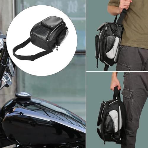 Motorcycle Tank Bag for BMW G310GS G310 GS G 310 GS, Magnetic & Strap Mount Tank Bag for Motorcycles, Motorcycle Touring Navigation Luggage Bag Tank Bags, B Magnetic