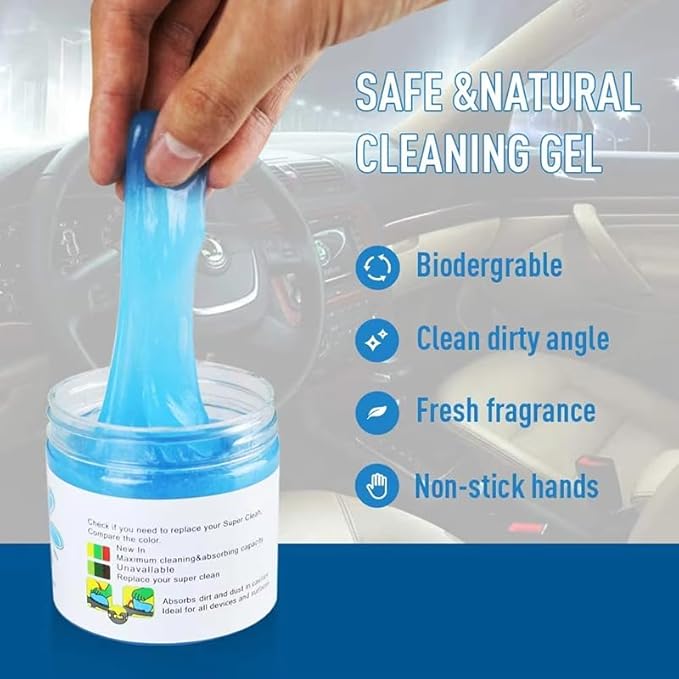 Car Cleaning Gel Compatible with Ford Explorer Sport, 200g Detailing Putty for Auto Vents, Dashboard, Cup Holders - Reusable Multifunctional Dust Remover,200g*2