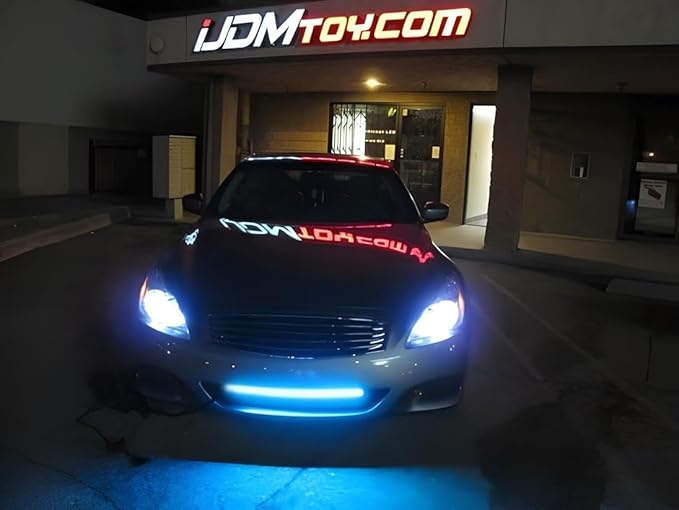 iJDMTOY 20 inches 48-LED RGB 7-Color LED Knight Rider Scanner Lighting Bars Compatible with Car Truck SUV Interior or Exterior Decoration