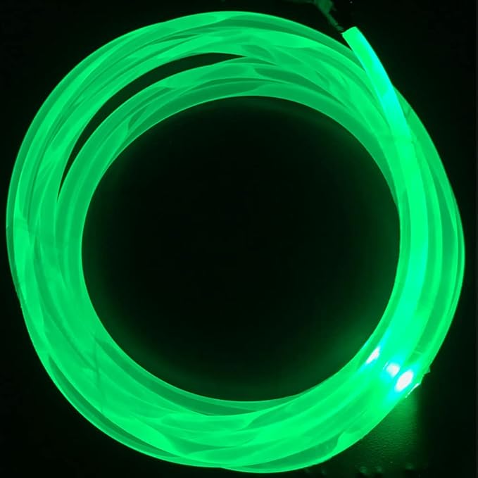 Super Bright MMA LED Light Source Side Glow - 10ft Plastic Optic Fiber Strip