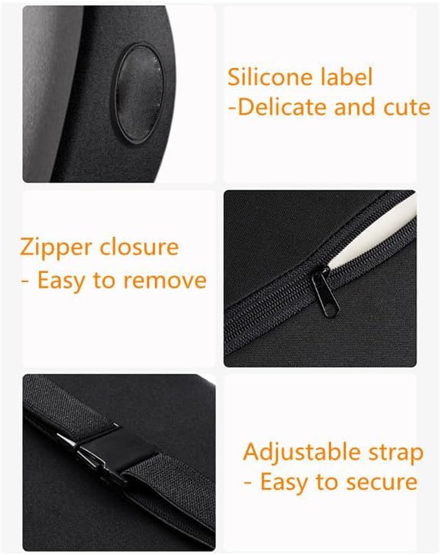 Car Headrest & Lumbar Support Cushion, Ergonomic Car Seat Headrest & Lumbar Cushion, Car Lumbar Support Pillow and Car Neck Pillow Kit for Office Chair, Truck, Wheelchair (Coffee)
