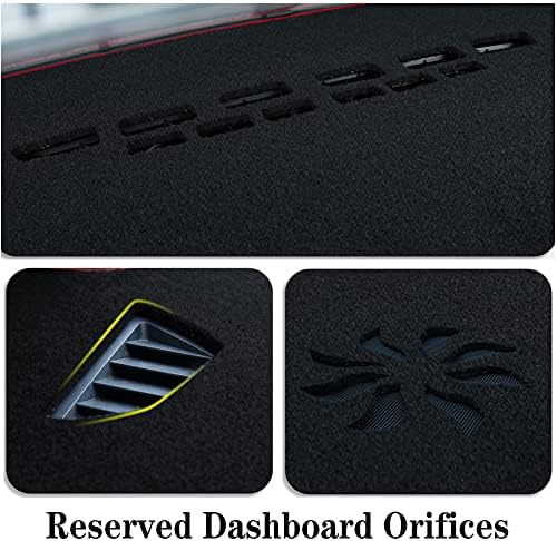 Dash Covers Mat for Jeep Wrangler JL 2018-2022,Polyester Car Dashboard Cover,Dash Board Protecter Cover,Car Dash Board Cover Pad,Black