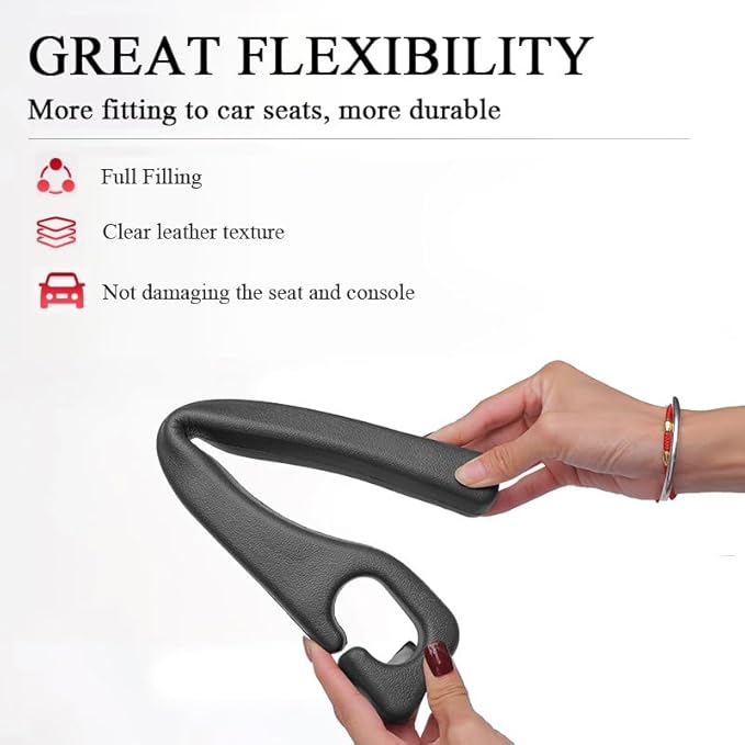 Car Seat Gap Filler Organizer Compatible with Toyota Rav4 Accessories Seat Gap Plug Blocker with Storage Slot Non-Slip Car1 Cup Holder Coaster Black