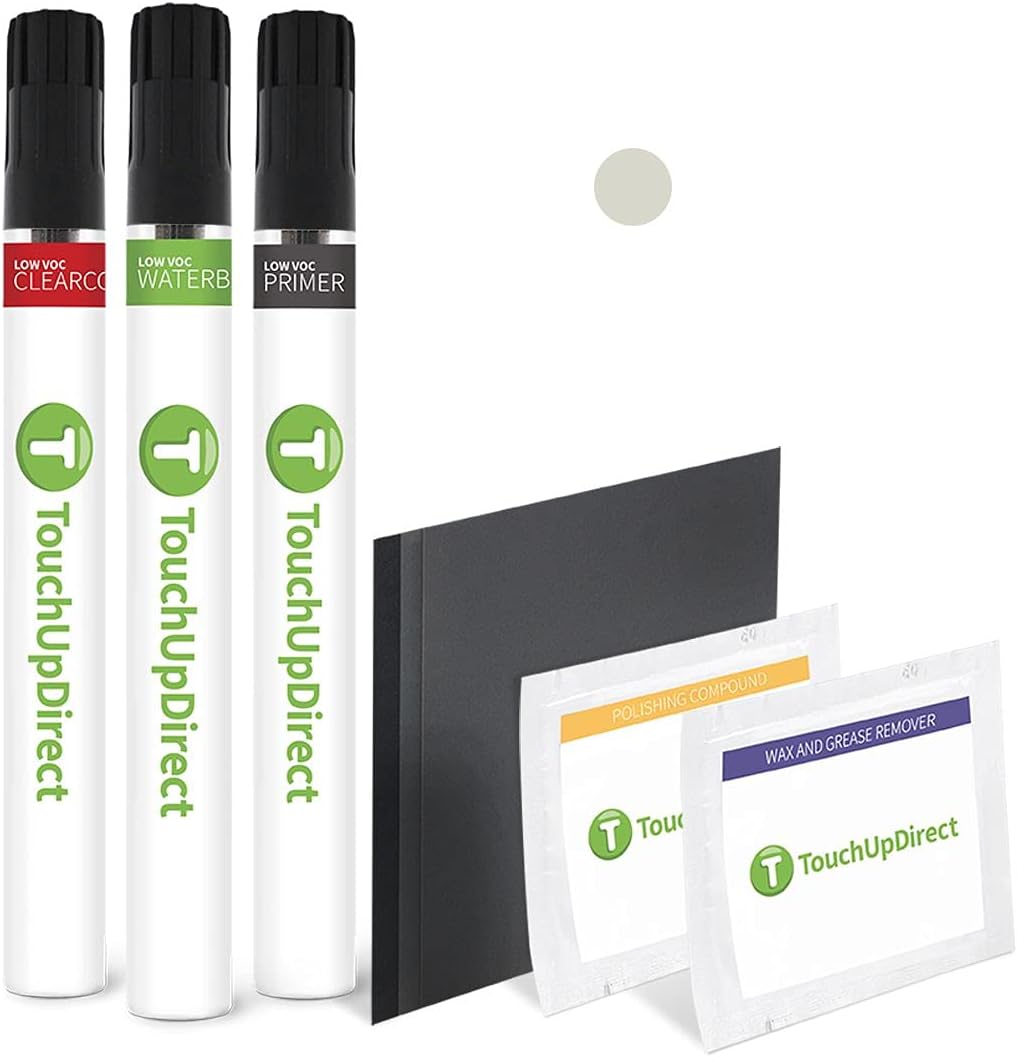 TouchUpDirect 1F7 Classic Silver Metallic Compatible with Toyota Exact Match Touch Up Paint Brush - Platinum Kit