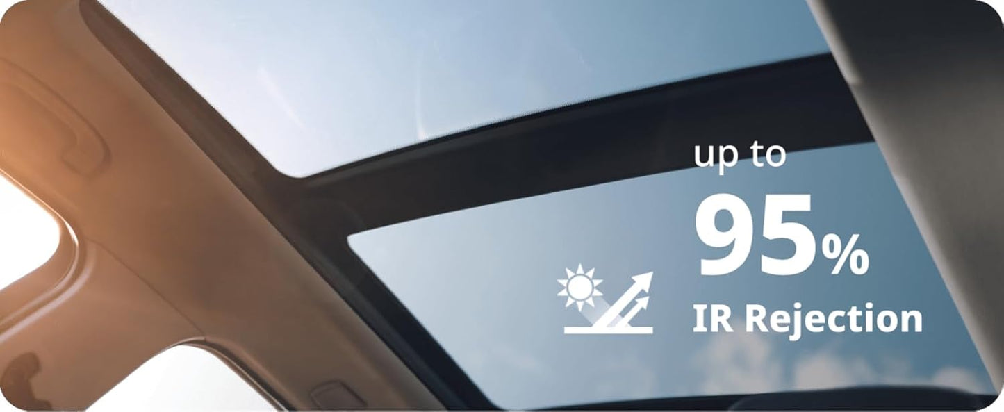 Nano Ceramic Window Tint Film for Cars - 2 Ply Scratch Resistant with Heat Control and UV/IR Rejection (20% VLT, 20inx100ft), OWFCR-10006