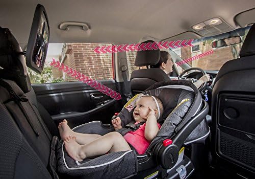 Shynerk Baby Car Mirror, Rear Facing Car Seat Mirror Safety for Infant Newborn, Baby Mirror with Wide Rearview & 360° Rotation, Shatterproof & Easy Assembled Crash Tested