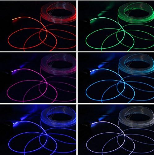 Raysell 2mm Car Home LED Lighting Decoration PMMA Side Glow Fiber Optic Cable DIY 50 Meter Length
