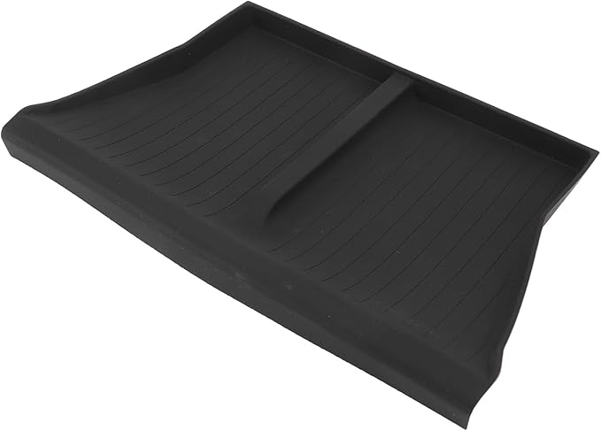 Center Console Wireless Charging Mat, Easy to Clean Anti Slip Phone Charging Silicone Pad, Interior Accessories for Car Phone Stand, Dash Mat with Holder (Black W240004607)