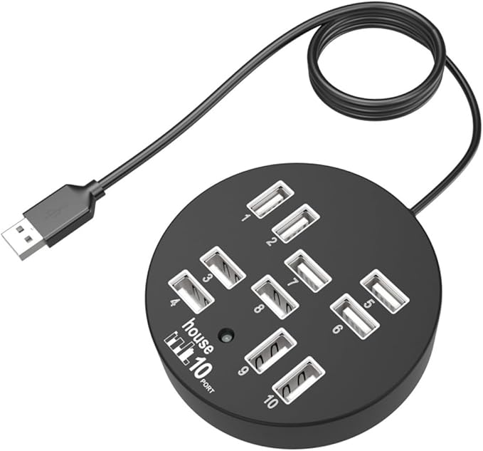 COHEALI USB Hub Ports High Speed USB Port Expander for Laptop Multi USB Data Dock Station for Exchange and Gaming Compact Design for Convenient Connectivity