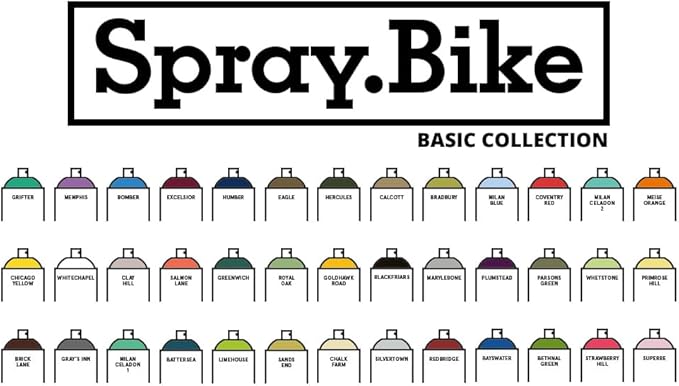Spray.Bike Spray Paint | Designed Mainly for Bicycles | Multi-Use Acrylic Spray Paint for Metal, Plastic | High Coverage Bike Paint, 400ml, Chicago Yellow