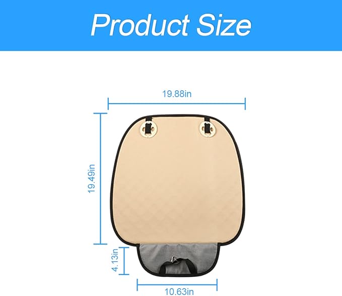 Moly Magnolia Car Seat Cover/Protector, Car Seat Cushion, Breathable, Comfort, Universal for Most Vehicles, Automotive Interior Seat Protector, Car Seat Cover for Men and Women (Coffee)