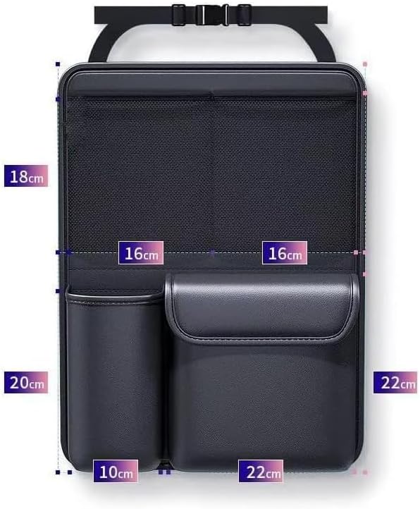 Car Trunk Organizer Backseat Storage Bag for Honda CRV Hybrid 2023-2026, Heavy Duty Hanging Cargo Net Pocket Space Saving Leather Interior Accessories,1pcs