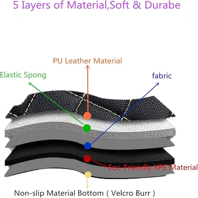 Custom Car Mats All Weather Fit Automotive Floor Mats PU Leather Protector Mat for Most Sedan, SUV, Truck Floor Mats(Black and Red Side)