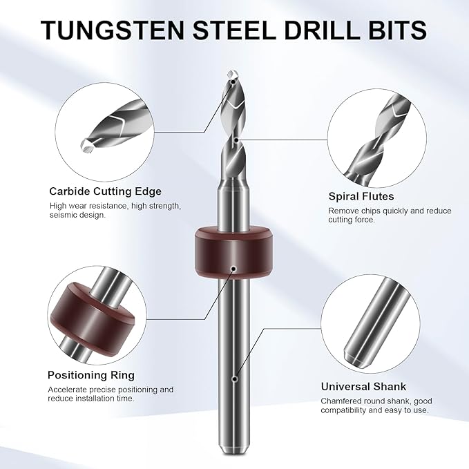 21 PCS Hand Drill Set, Pin Vise Hand Drill Set Including 10 PCS (1.6-2.5mm) Miniature Mini Drill Bits and 10 PCS (0.5-3.2mm) PCB Mini Chuck Chuck for Jewelry DIY, Resin, Wood, Model Making