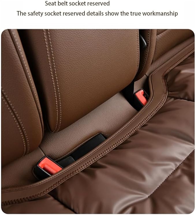Car Seat Cushion,Personalized Lumbar Support Cushion (Orange,Three-Piece Set)