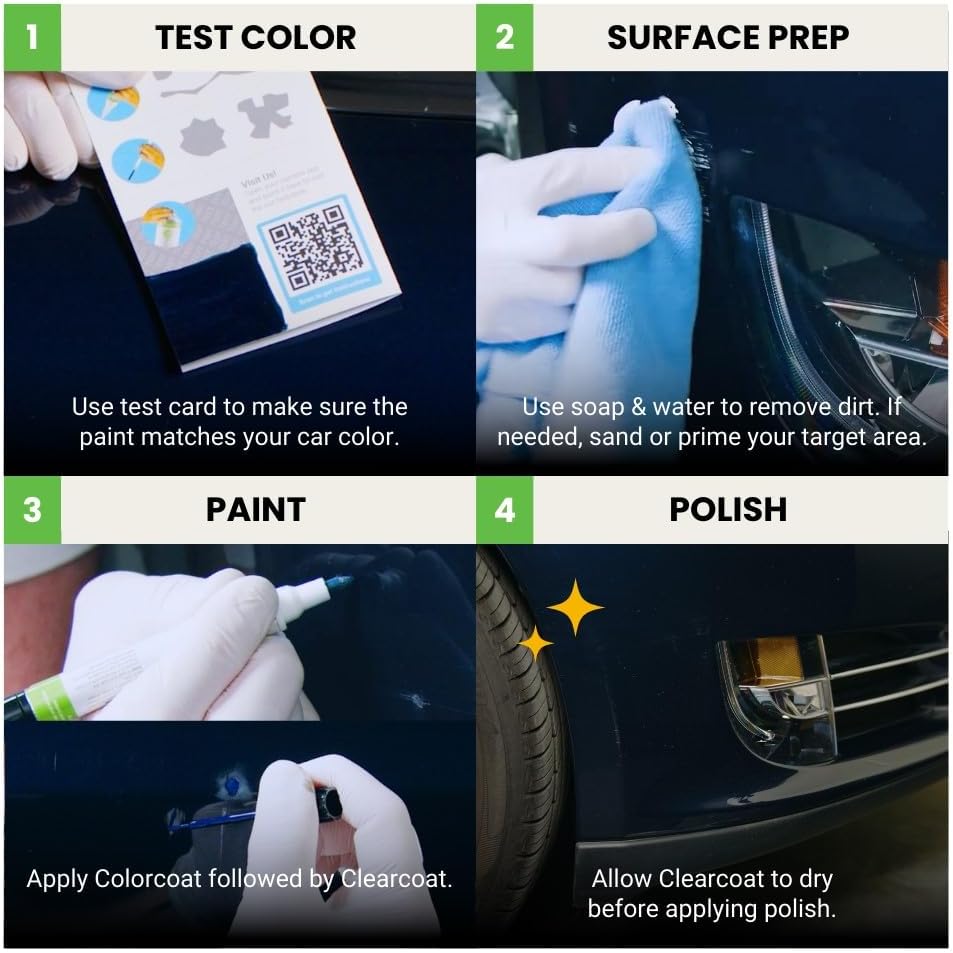 TouchUpDirect 4X7 Brownstone Compatible with Toyota Exact Match Touch Up Paint Combo - Preferred Kit