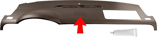 DashSkin Dash Cover Compatible with 2007-2014 Chevy Tahoe Suburban Avalanche & GMC Yukon & Yukon XL with Dash Speaker in Cocoa - Hard Molded Plastic Dashboard Cap